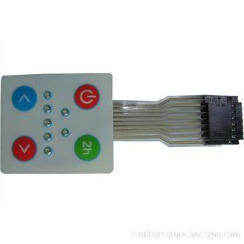 One Key LGF Backlit Tactile Membrane Switch For Test Instr